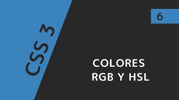 CSS 3 - Colores rgb y hsl