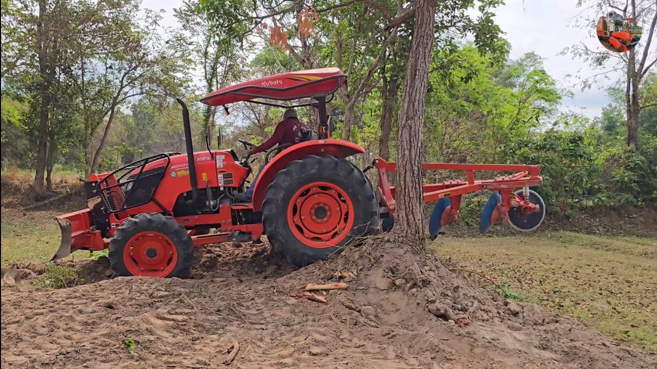  รถไถM62 ปรับนาโนนดินแข็งๆ