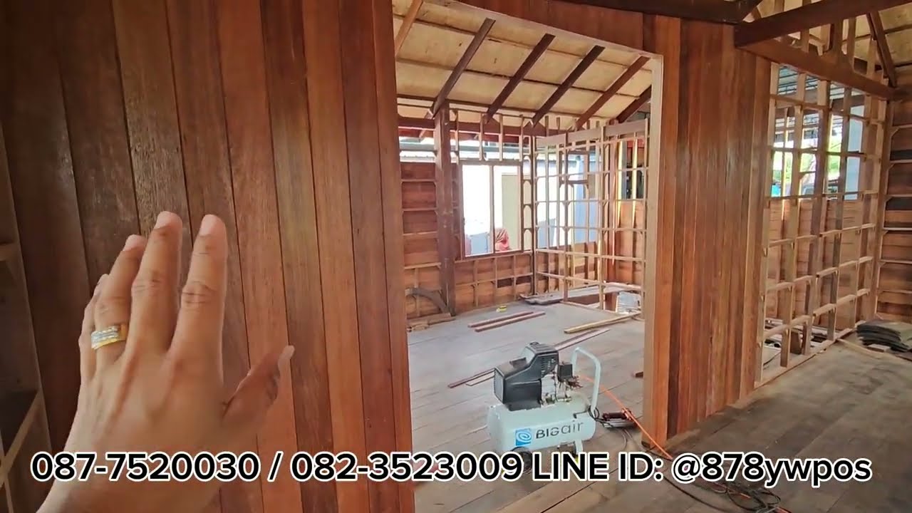 บ้านไม้เก่าน็อคดาวน์ โครงสร้างแน่นหนาแบบพิเศษจากร้านจรรยาค้าไม้