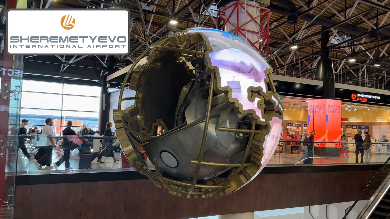 Sheremetyevo Airport Terminal check-in, Boarding gates, Duty Free and Malevich Lounge Access.