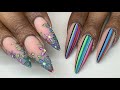 Watch Me Work: Abstract Spring Flower Nail Art