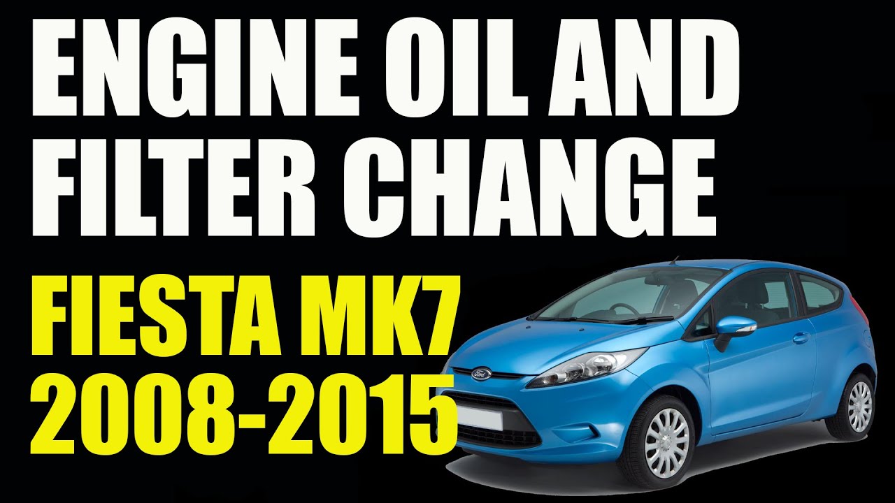 Ford Fiesta Mk7 2008 2015 How To Change Oil And Filter On 1 25L Ford Fiesta Mk7 2008 2015 How To Change Oil And Filter On 1 25L