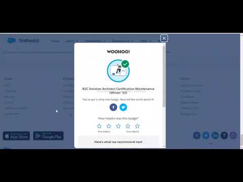 B2C Solution Architect Certification Maintenance (Winter '23) | Salesforce