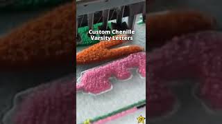 🧵 Custom Chenille Varsity Letters | Chenille Patch for Jackets & Hoodies #ChenillePatch