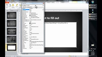 Using the ActiveX textbox tool in PowerPoint 2010