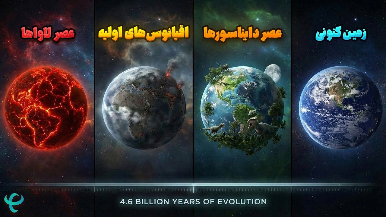 چطور زمین از یک توپ آتش به خانه ما تبدیل شد؟ | راز 4.6 میلیارد ساله