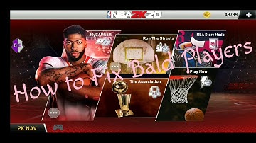 #Tutorials "NBA2K20 How to Fix Bald #Kalbo🤣 Players & Show Nick Names & More Options"
