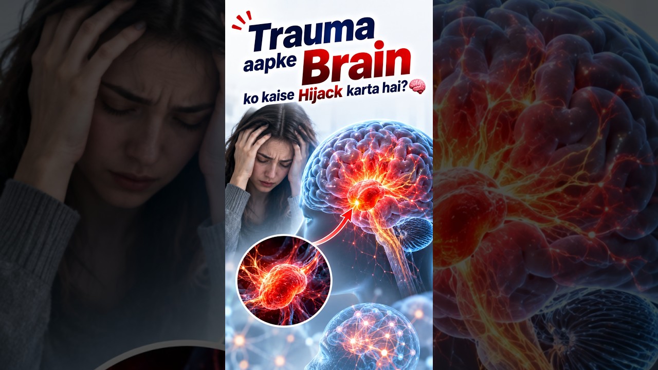 Trauma aapke Brain ko kaise Hijack karta hai? 🧠 | Amygdala Hijack Explained #shorts