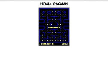 HTML5 Pacman
