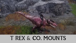 Skyrim Mod Ride A Dinosaur - T-Rex Co. Mounts And Armies