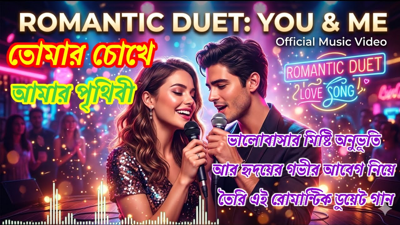 তোমার চোখে আমার পৃথিবী ❤️ | Romantic Duet Love Song 2026 | New Bangla Trending Song