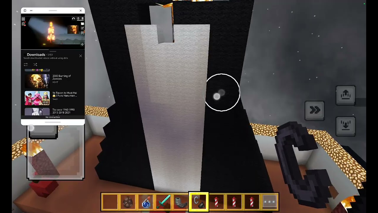 Part 2 is here zozobra burning in Minecraft