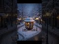 Quiet Snowy Night Café ☕ Soft Piano & Snowfall Ambience for Relax & Sleep #snow #cozynights #lofi