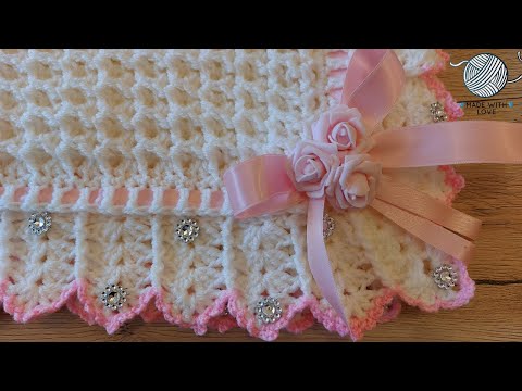 بطانية للأطفال غرزة قطرة الثلج    