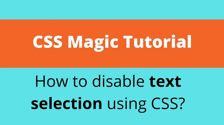 How to disable text selection on html web page using JQuery & CSS?