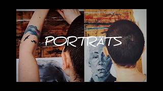 winter portraits compilation | art vlog