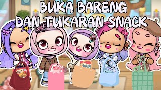 BREAK THE BOX TOGETHER AND EXCHANGE SNACKS | PAZU AVATAR WORLD GAME