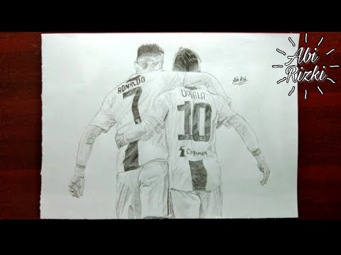 Drawing Cristiano Ronaldo vs Paulo Dybala - YouTube