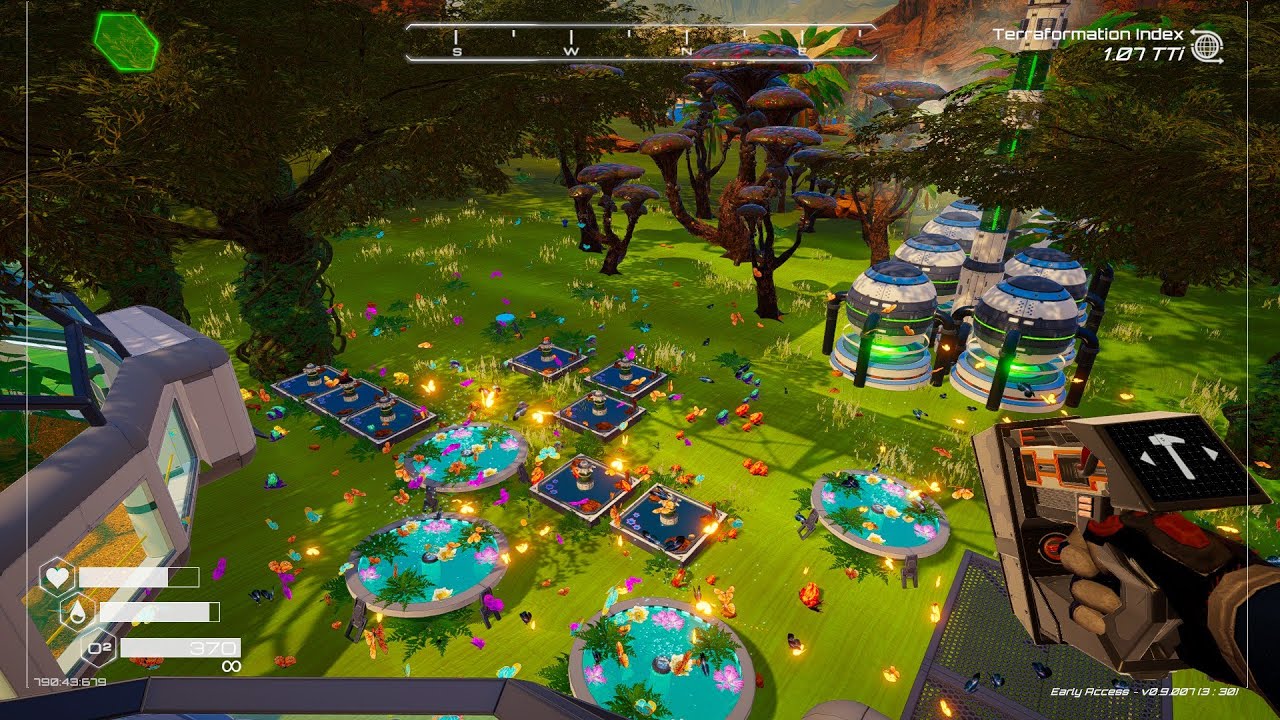 Planet Crafter プラネットクラフター 53 More frogs, and butterflies. Base expansion.