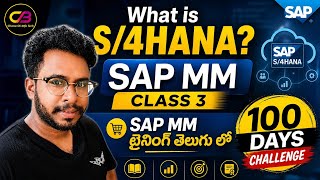 (తెలుగు లో ) What is S/4HANA? | SAP MM Class 3 | Telugu Training | 100 Days Challenge|SAP MM వీడియో 