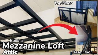 Mezzanine-Loft-Attic Room Design | How to Build Mezzanine Floor at Home | Loft | Attic | Loteng