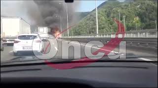 Tem Otoyolunda Korkutan Yangin Kamyon Alev Topuna Döndü