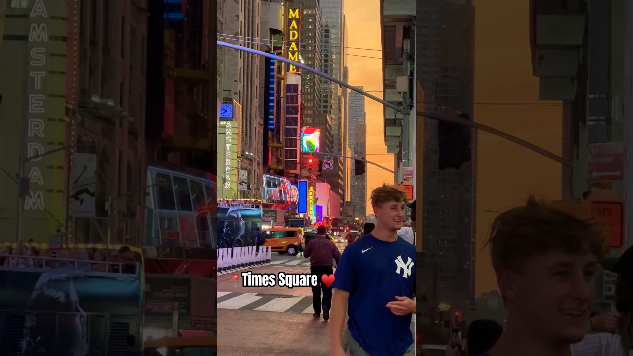 Golden Hour at Times Square ♥️😍🥰✨ 