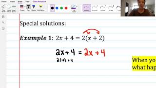 Special solutions of Multi-Step Linear Equations