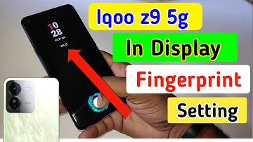 Iqoo z9 5g display fingerprint setting/Iqoo z9 5g fingerprint screen lock/fingerprint sensor