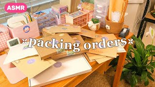 [ASMR] packing orders with me / cute Korean sticker shop / packing asmr / packaging asmr