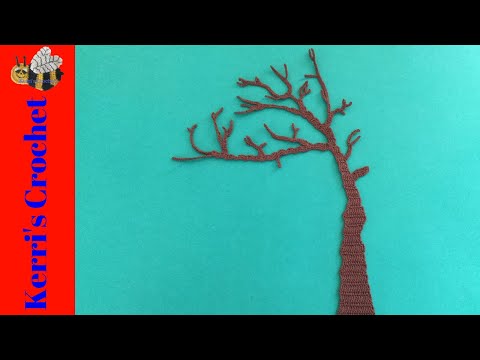 Crochet Tree Tutorial - Crochet Applique Tutorial