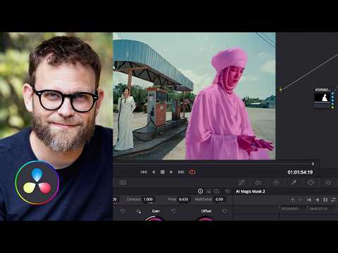 DaVinci Resolve, Magic Mask enfin en render ! Antoine Polin étalonneur