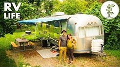 Nomadic Couple Living in an Incredible Vintage Airstream - Interview & Tour 