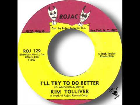 Kim Toliver I'll Try To Do Better - YouTube