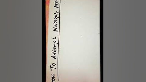 How to attempt Philosophy paper | Part 1| Tips and Tricks | For Beginners