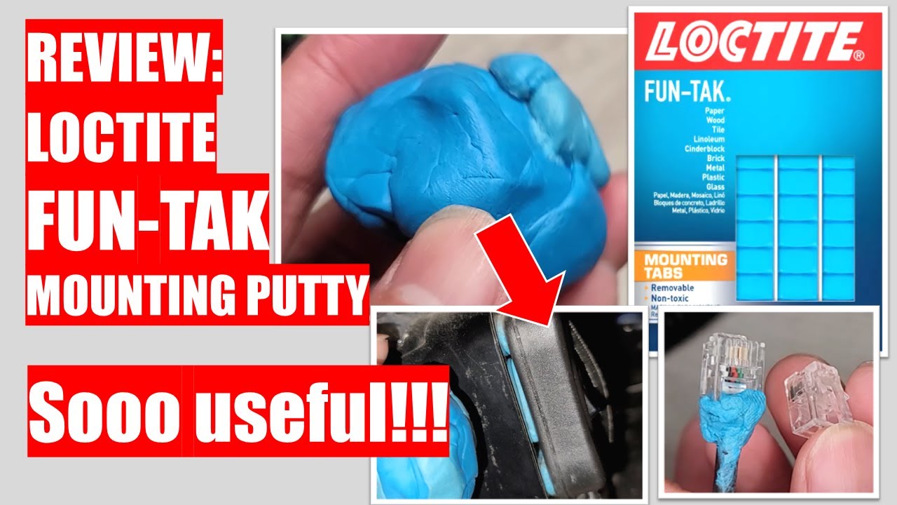 REVIEW: Loctite FUN-TAK Mounting Putty - Soo Useful! Life hacks ...