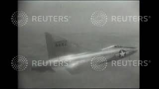 1950 Flying triangle takes test flight