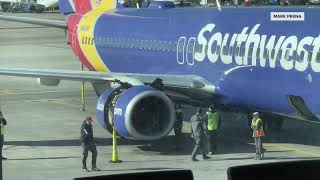 Engine cover falls off of Southwest plane during takeoff