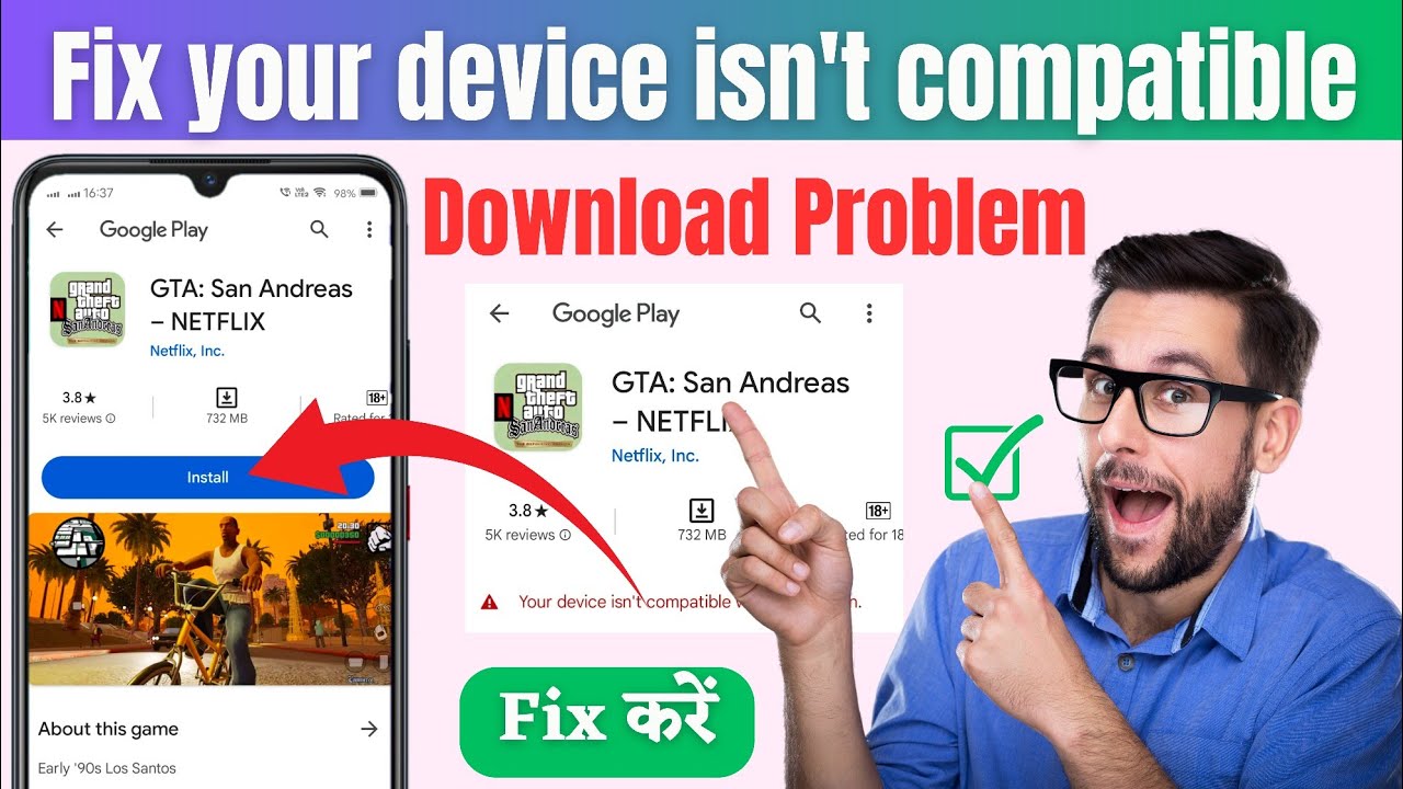 How to Download gta san andreas Netflix | your device isn't compatible ...