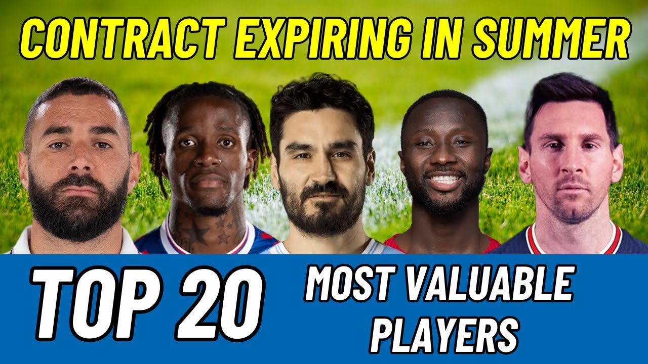 TOP 20 Most Valuable EXPIRING CONTRACT Football Players In Summer 2023 TOP 20 Most Valuable EXPIRING CONTRACT Football Players In Summer 2023