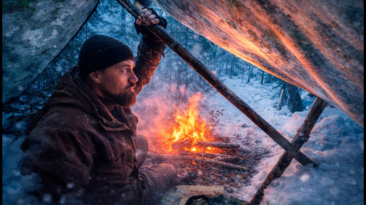 This Simple Winter Shelter can Keep You Alive Off-Grid
