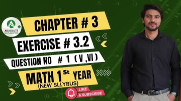 First year Math exercise 3.2 question no 1( v,vi ) ||Chapter 3||new Book 2025 ||Quadratic function 
