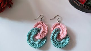spring earrings crochet حلق كروشيه