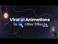 How to Create Viral UI Animations in After Effects! (Step-by-Step Guide)