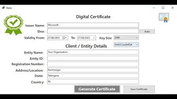 how to create Digital Certificate using c# VS2022 -   It