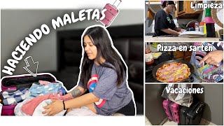 ALISTANDO TODO ! Por fin vacaciones / Receta de pizza casera en sartén  + limpieza