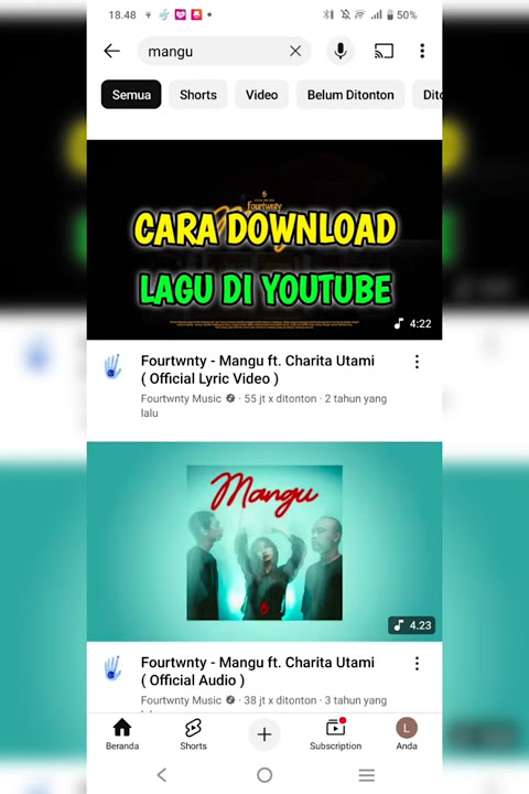 Cara Download Lagu di Youtube | Cara Download Musik di Youtube