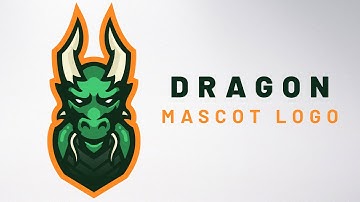 Dragon Mascot Logo - Speed Art