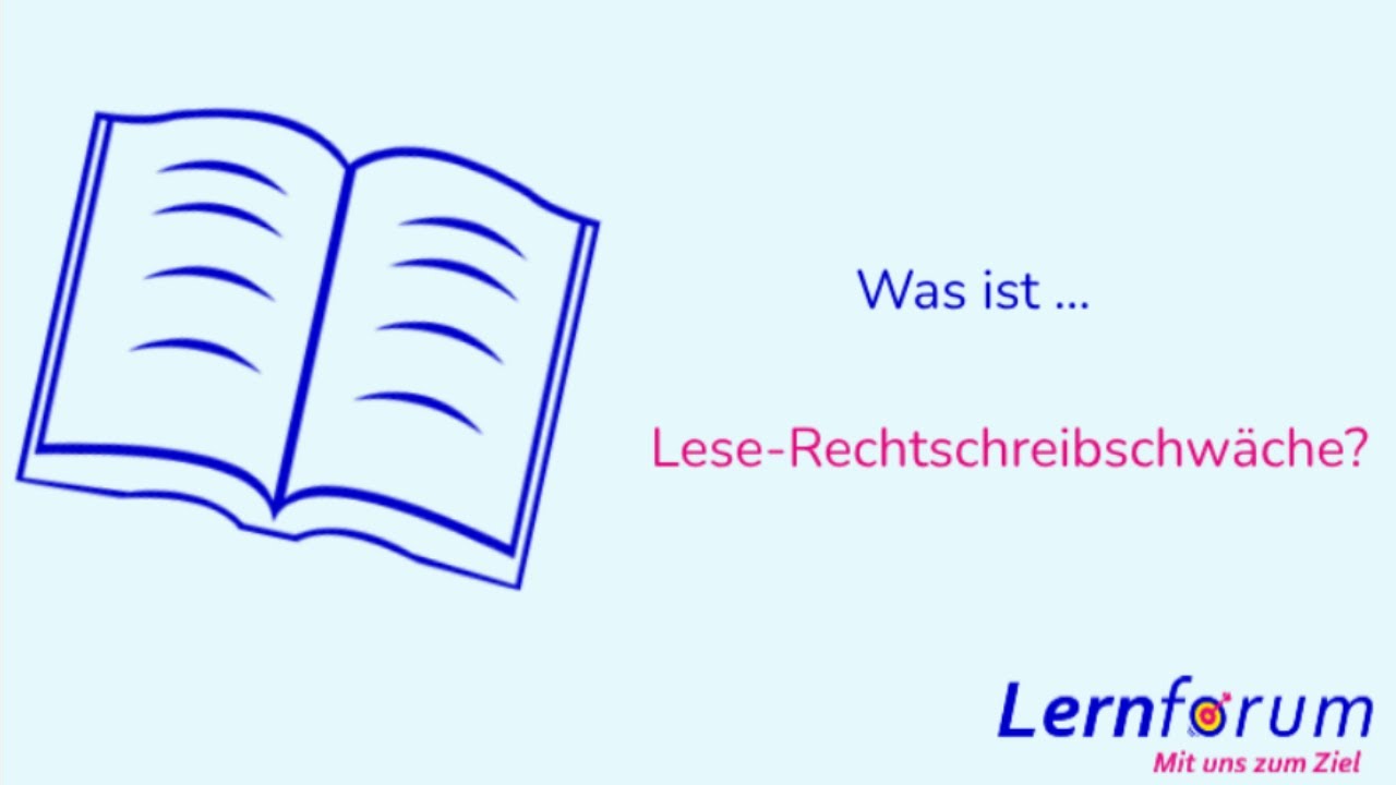Lerntherapie im Lernforum: Lese-Rechtschreibschwäche (LRS) - YouTube