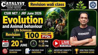 🧬 CSIR NET/JRF June 2026 | Evolution & Animal Behaviour + 100 Most Imp PYQs with Rupendra Singh
